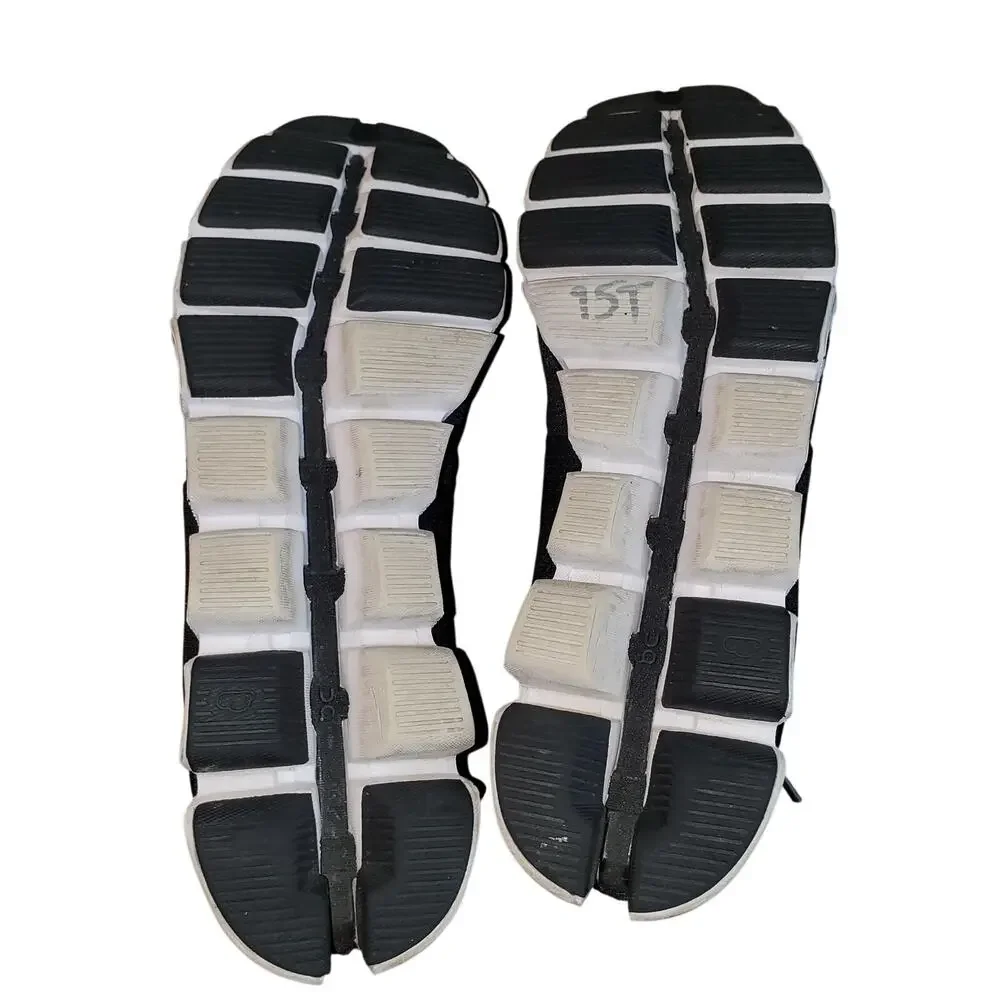 On Cloud Running Shoes Black White Men's US 9 CloudTec Swiss Engineering
